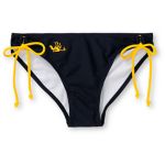 Corona Swim Navy &  Gold Bottle Label 3 Tie Side Bikini Bottom