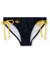 Corona Swim Navy & Gold Bottle Label 3 Tie Side Bikini Bottom