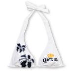 Corona Swim 5 Point White Halter Bikini Top
