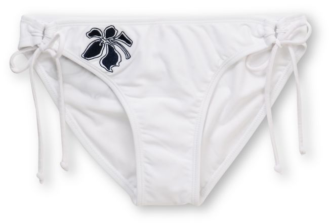 Corona Swim 5 Point White Tie Side Bikini Bottom