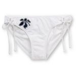 Corona Swim 5 Point White Tie Side Bikini Bottom