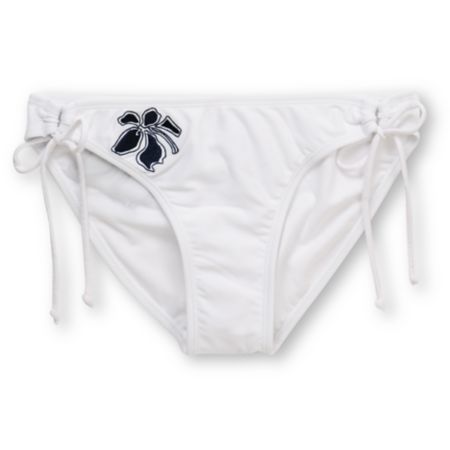 Corona Swim 5 Point White Tie Side Bikini Bottom