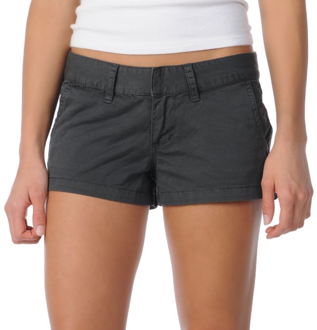 Billabong Girls Keep On Black Canvas Twill Shorts