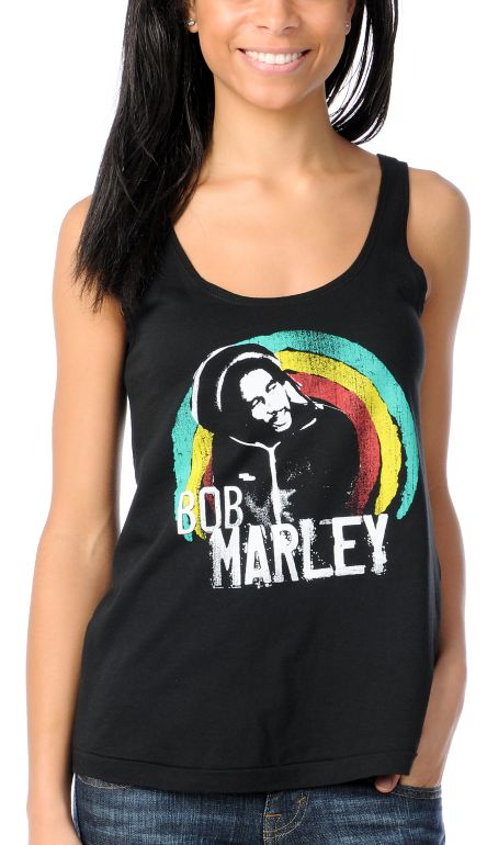 Billabong Girls x Bob Marley Black Marley Love Tank Top