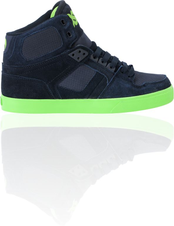 Osiris NYC 83 VLC Navy & Lime Skate Shoe