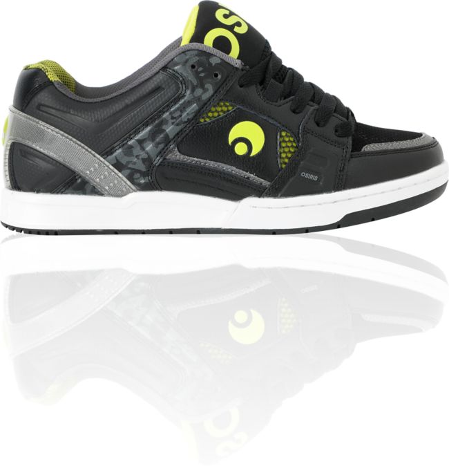 Osiris JOS1 Black & Lime Skate Shoe