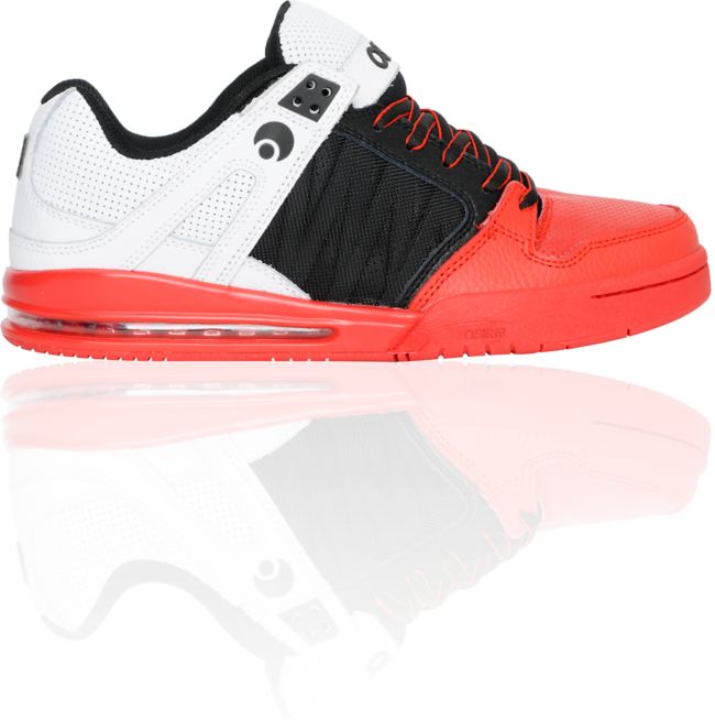 Osiris Pixel Black, Red, & White Shoe