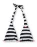 Glamour Kills Black & White Reversible Halter Bikini Top