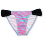 Glamour Kills Pink Zigzag Ruched Bikini Bottom