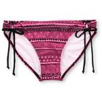 Glamour Kills Pink Tribal Tunnel Side Bikini Bottom