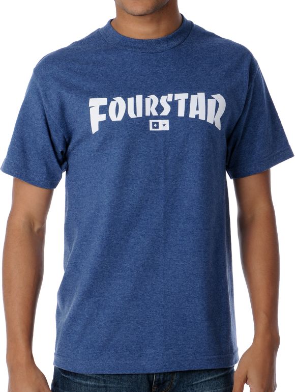 Fourstar High Speed Heather Blue Tee Shirt