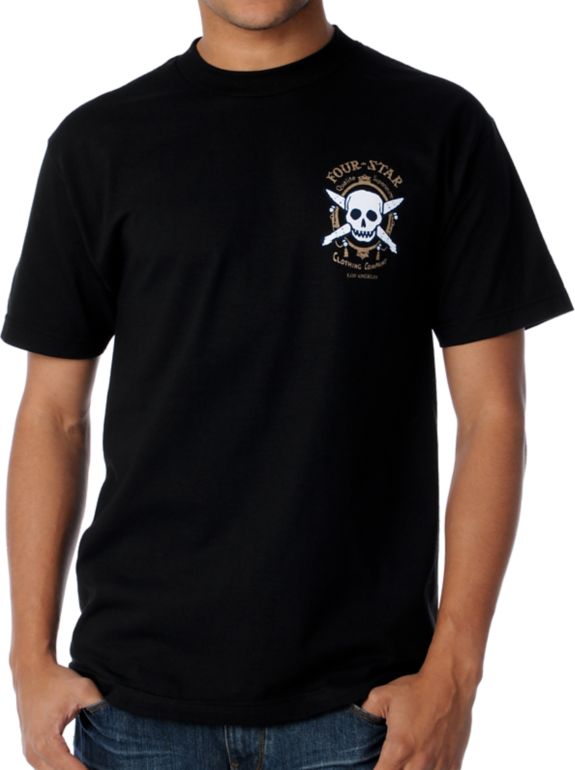 Fourstar Zig Zag Black Tee Shirt 