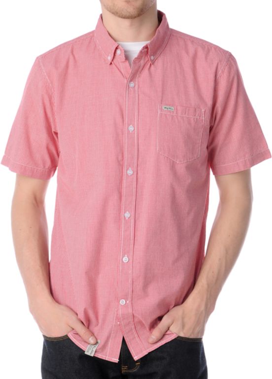 LRG CC Check Red & White Woven Shirt