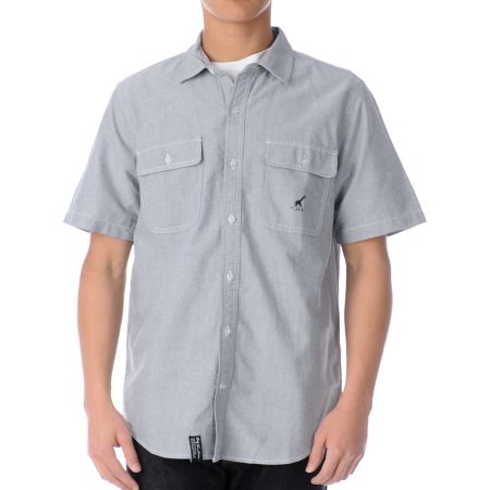 LRG Team Coach Grey Woven Shirt