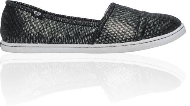 Roxy Pier Black & Metallic Dots Shoes