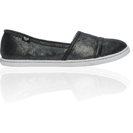 Roxy Pier Black & Metallic Dots Shoes