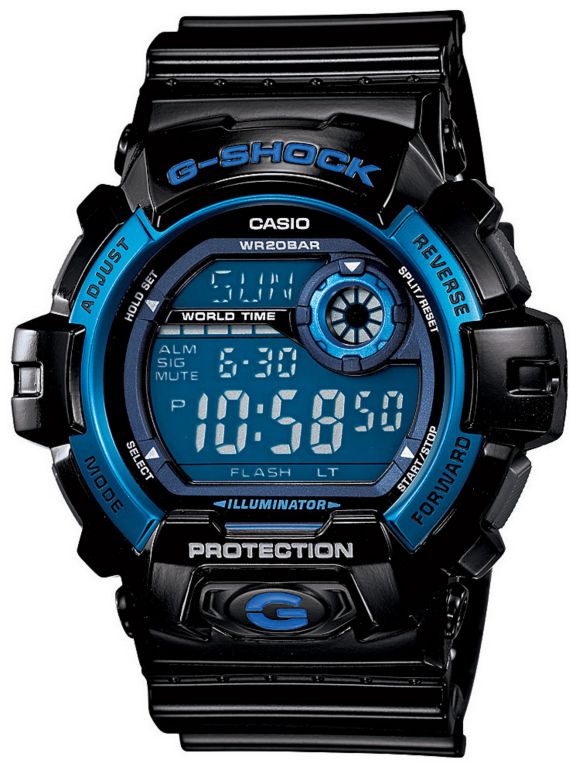 G-Shock G8900A-1 Classic Black & Cobalt Digital Watch