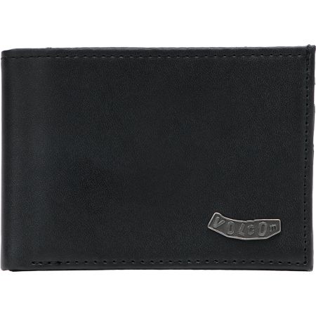 Volcom Pistol Black Leather Bi-Fold Wallet 