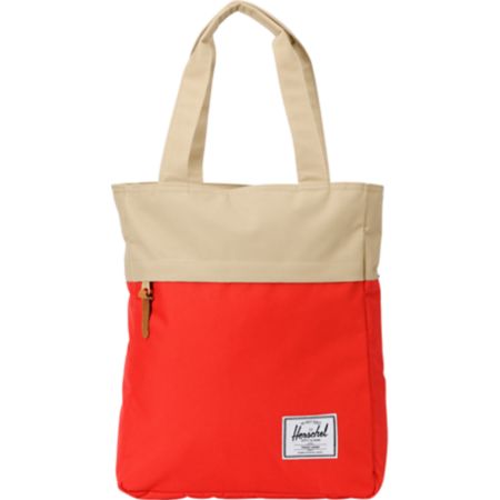 Herschel Supply Harvest Red & Tan Tote Bag