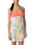 Empyre Girls Naomi Peach Splatter Print Tube Dress