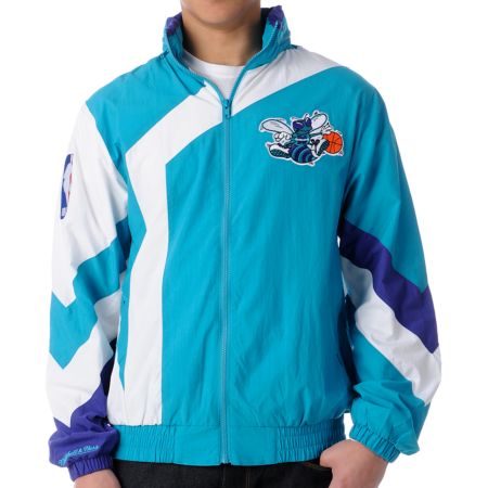 NBA Mitchell and Ness Vintage Charlotte Hornets Windbreaker 