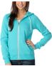 Zine Girls Solid Ceramic Blue Zip Up Hoodie