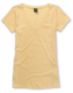 Zine Girls Popcorn Yellow V-Neck Pocket Tee Shirt