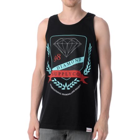Diamond Supply Diamond Society Black Tank Top