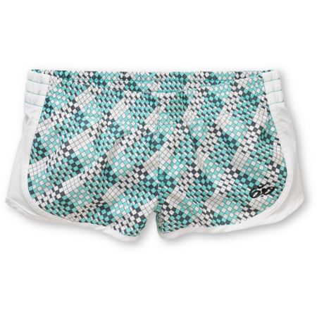 Nike 6.0 Girls Tempo Geo Teal Print Boardie Boardshort