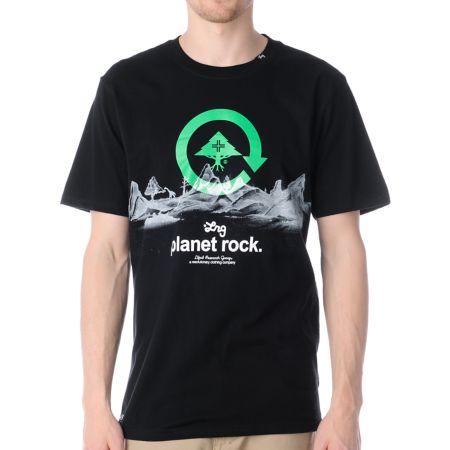 LRG Planet Rock Black Tee Shirt 