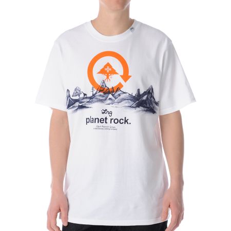 LRG Planet Rock White Tee Shirt 