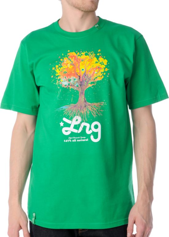 LRG Vision Tree Kelly Green Tee Shirt