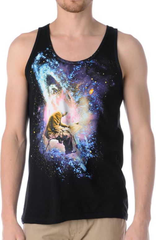 Imaginary Foundation Interstellar Black Tank Top