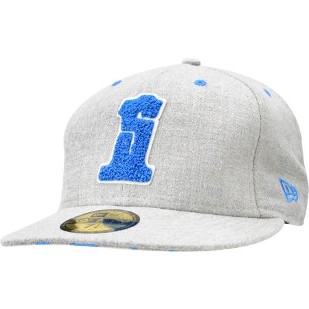 Stussy Chenille No.1 Grey New Era Fitted Hat