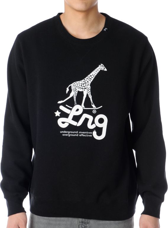 LRG Research Icon Black Crewneck Sweatshirt