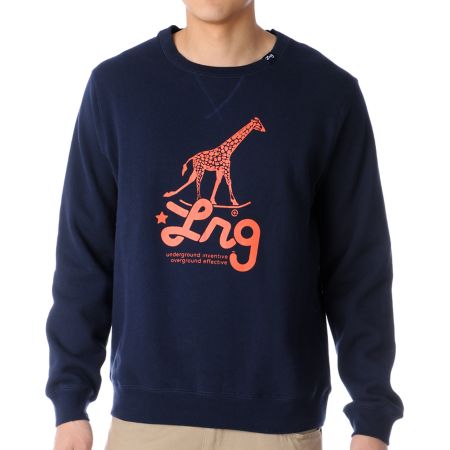 LRG Research Icon Navy Crew Neck Sweatshirt
