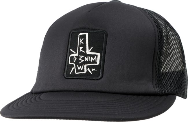 KR3W Cruz Black Snapback Trucker Hat