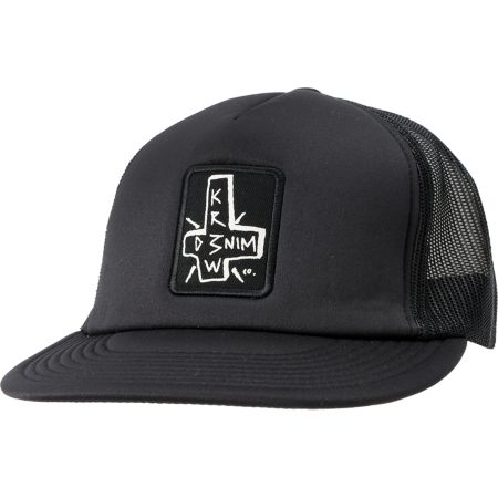 KR3W Cruz Black Snapback Trucker Hat