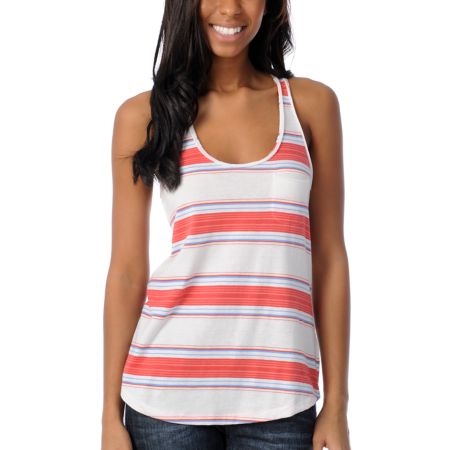 Empyre Girls Casey Blanket Stripe Racerback Tank Top