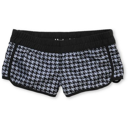 Hurley Girls Houndstooth Supersuede Black Boardshorts