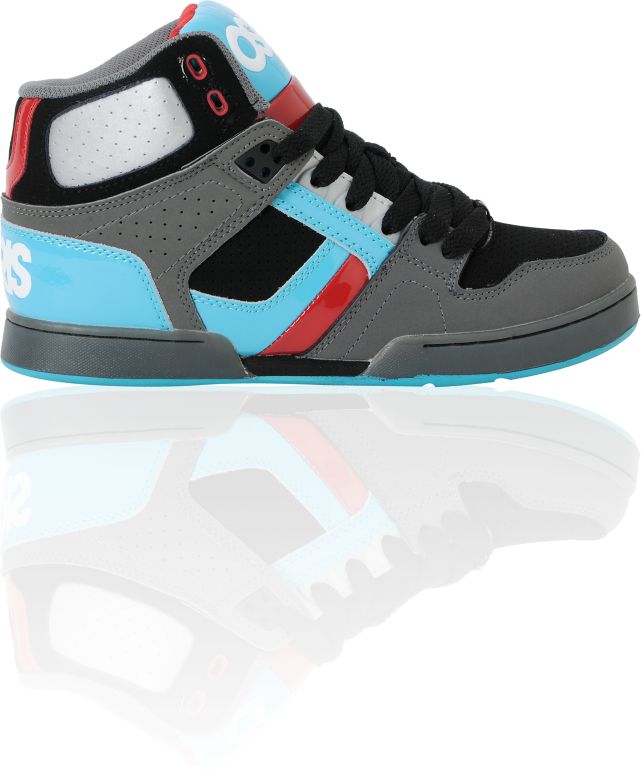 Osiris Kids NYC 83 Black, Teal & Red Skate Shoe