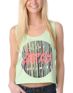 Glamour Kills Silent Recorders Girls Green Crop Tank Top