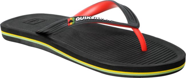 Quiksilver Haleiwa Black & Rasta Sandals