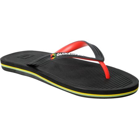 Quiksilver Haleiwa Black & Rasta Sandals 