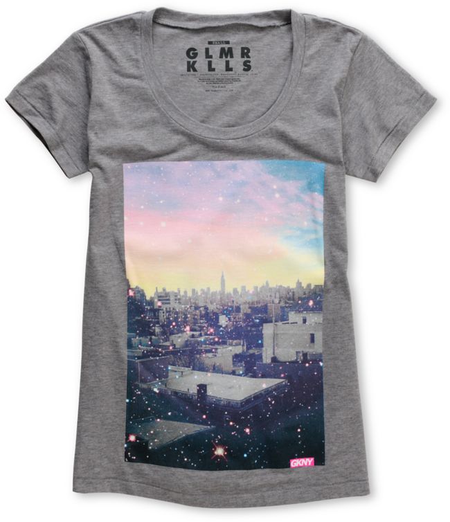 Glamour Kills New Perspective Heather Grey Tee Shirt