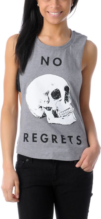 Glamour Kills Bad Decisions Cut Off Tank Top