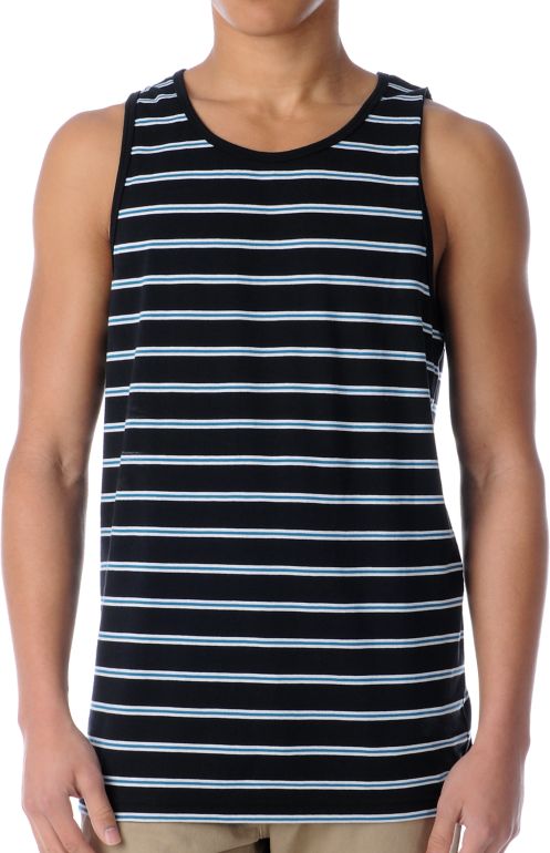 Empyre Po Boy Black Stripe Tank Top