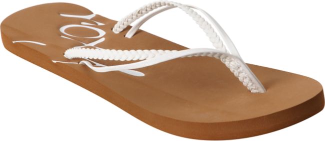 Roxy Rio White Flip Flop Sandals