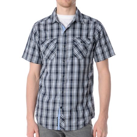Empyre Wind Cave Navy Blue Button Up Shirt 
