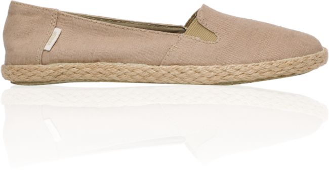 Vans Girls Bixie Khaki Hemp & Rope Sole Shoe